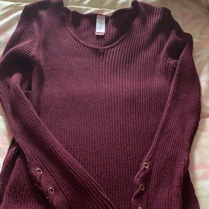 Shirt dress size large. Maroon